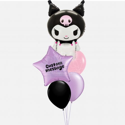 Kuromi Sanrio Customised Balloon Bouquet