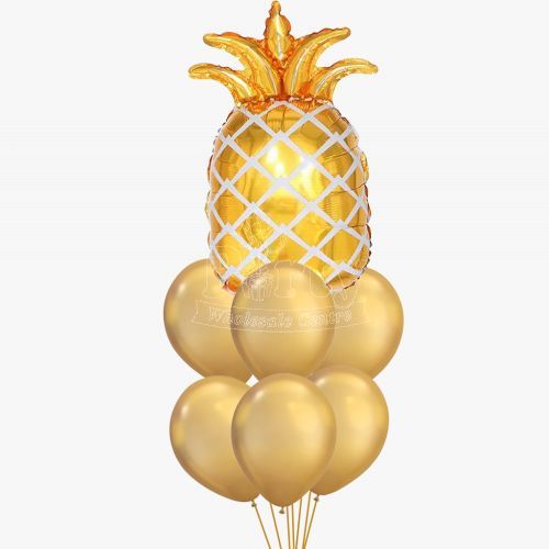 Prosperity Gold Pineapple Balloon Bouquet