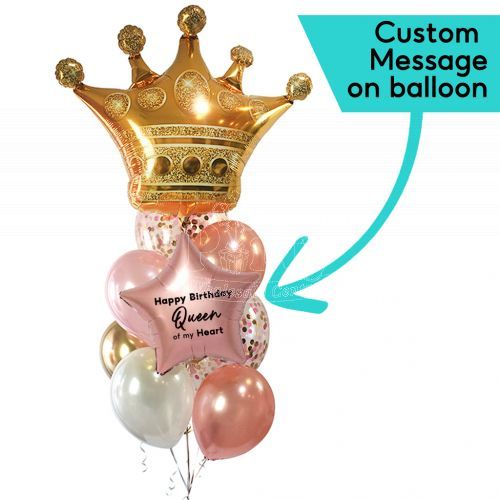 Gold Crown Balloon Package