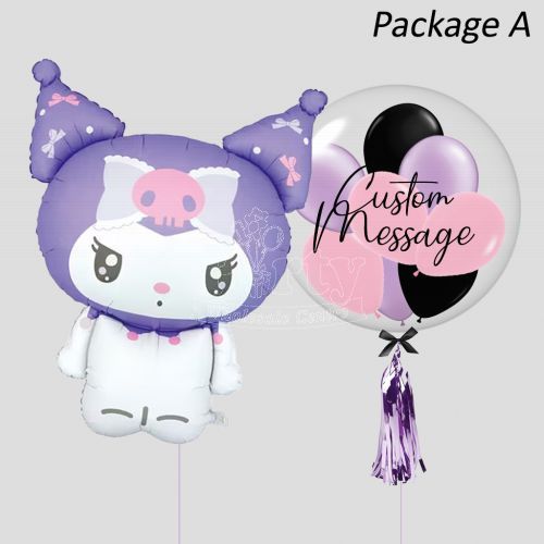 Purple Kuromi Personalised Balloon by Sanrio