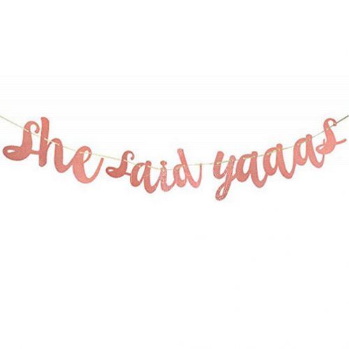 She Said Yes Bridal Shower Banner