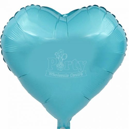 $ Light Blue Heart Foil Balloon