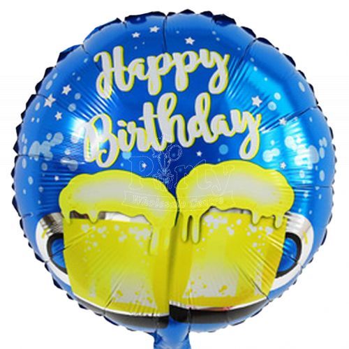 Beer Toast Happy Birthday Balloon Party Wholesale