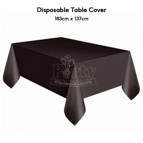 Black Disposable Table Cover Party Wholesale