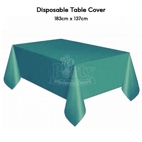 Dark Green Disposable Table Cover Party Supplies