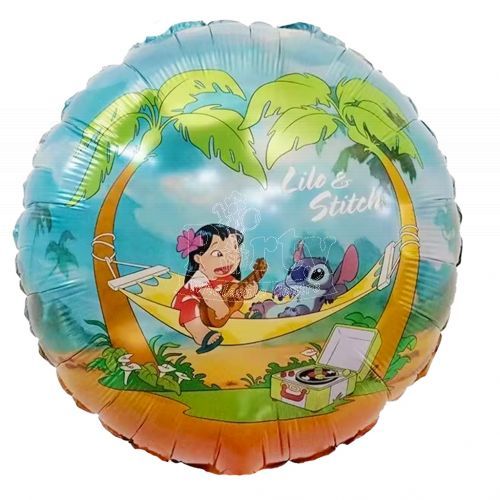 Lilo & Stitch Playing Guitar Foil Balloon