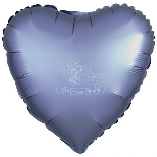 Dusty Blue Heart Foil Balloon $1 Deal