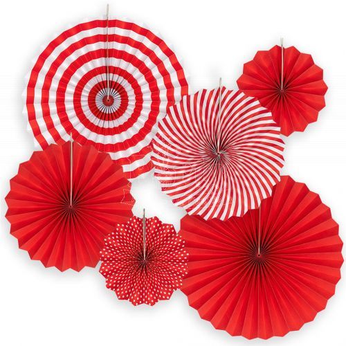 Red Paper Fan National Day Sinapore
