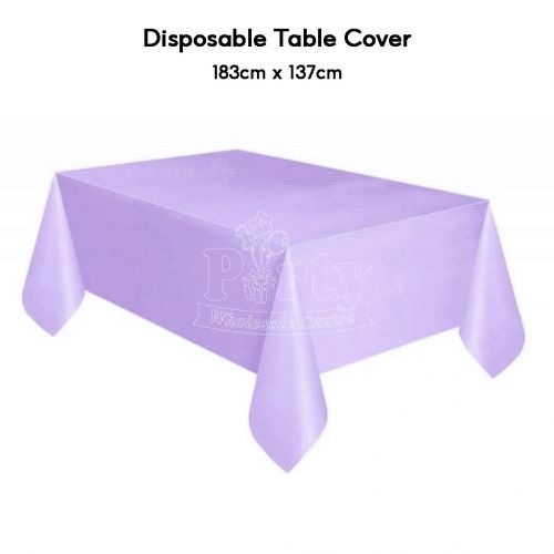 Lilac Disposable Table Cover
