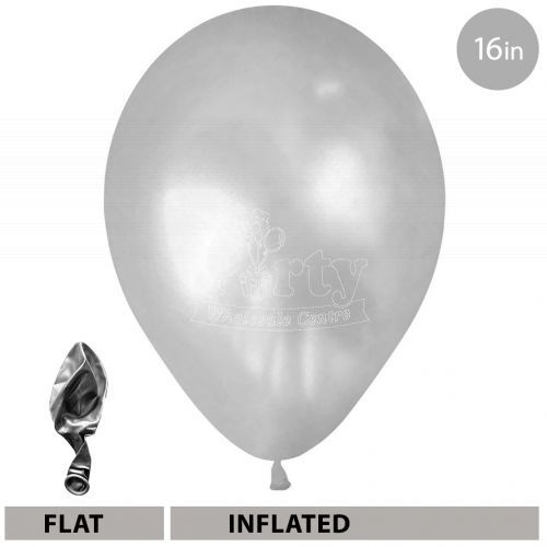 Metallic Silver Latex Balloon Party Wholesale Singapore