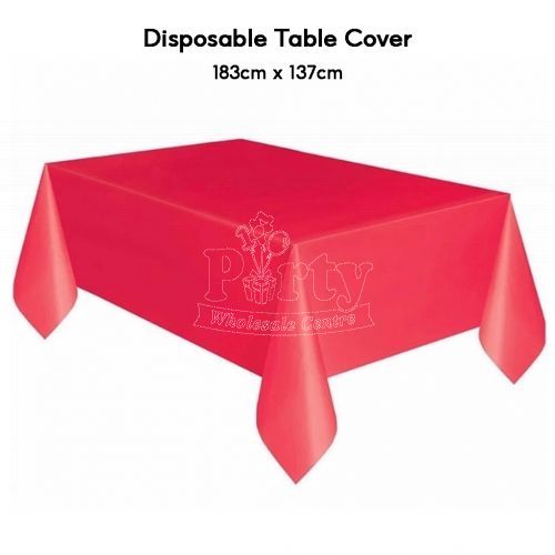 Red Disposable Table Cover Party Wholesale