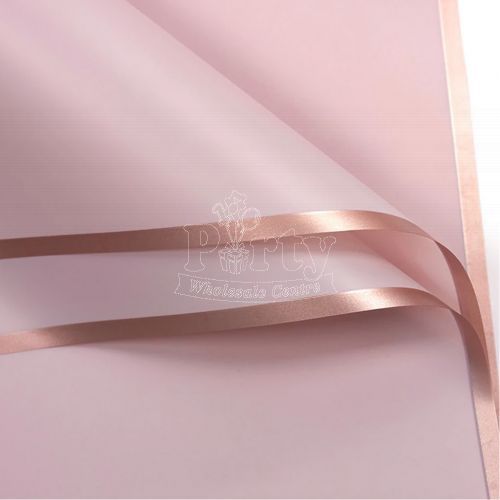 Rose Gold Rim Flower Wrapper Party Wholesale
