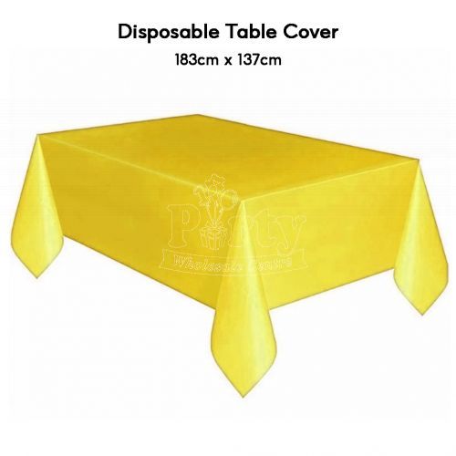 Yellow Disposable Table Cloth Party Supplies