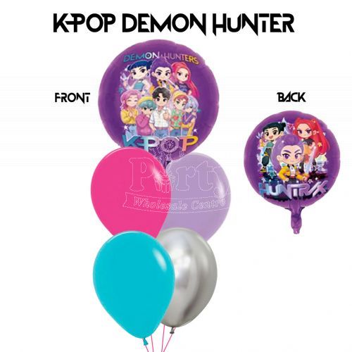 Kpop Demon Hunter Helium Balloon Party Wholesale