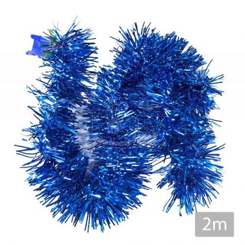 Christmas Dark Blue Tinsel Garland