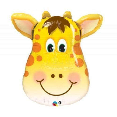 Jolly Giraffe Jungle Safari Foil Balloon 32In