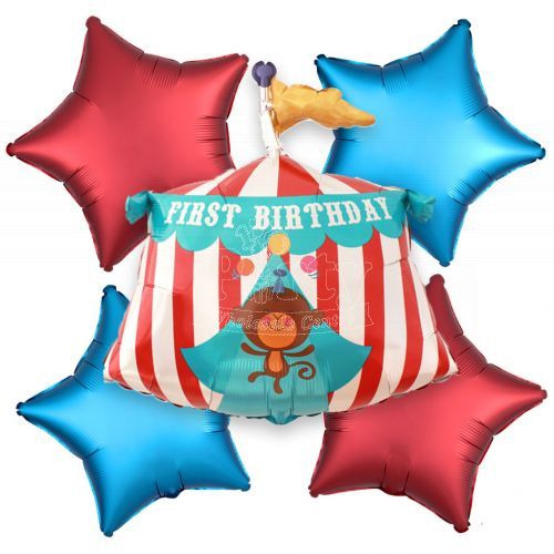 1st Birthday Circus Fisher Price Balloon Bouquet