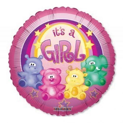 Baby Zoo It's a Girl Foil Balloon