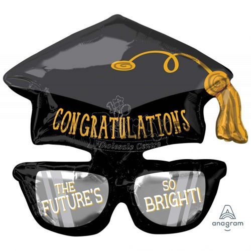 Congratulations Grad Glasses Foil Balloon 27In