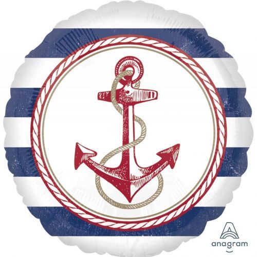 Nautical Anchor Foil Balloon