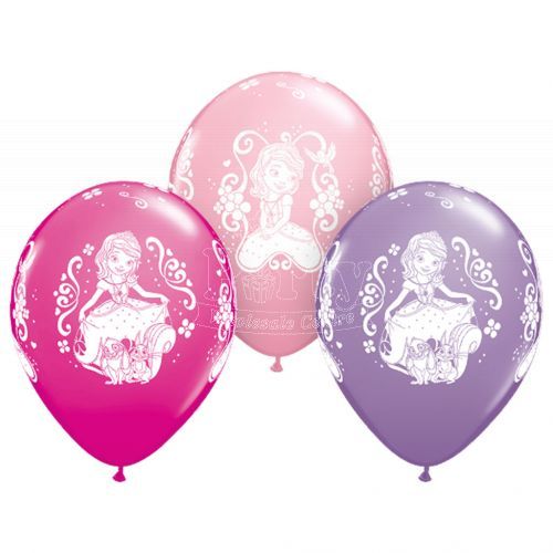 Sofia The First Princess Latex Balloon Mix