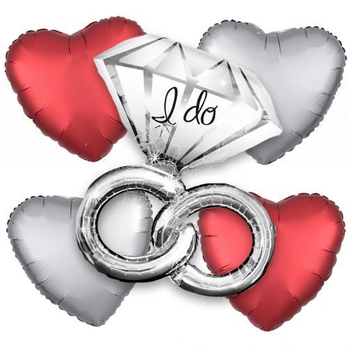Proposal Wedding Rings I Do Balloon Bouquet