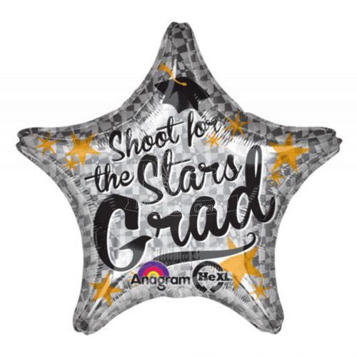 Shoot For The Stars Graduation Foil Balloon 31In