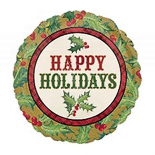 Winter Warmth Happy Holidays Balloon