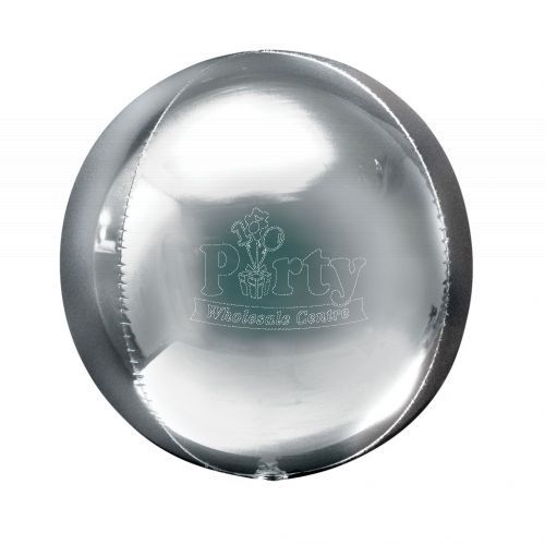 Silver Orbz Foil Balloon