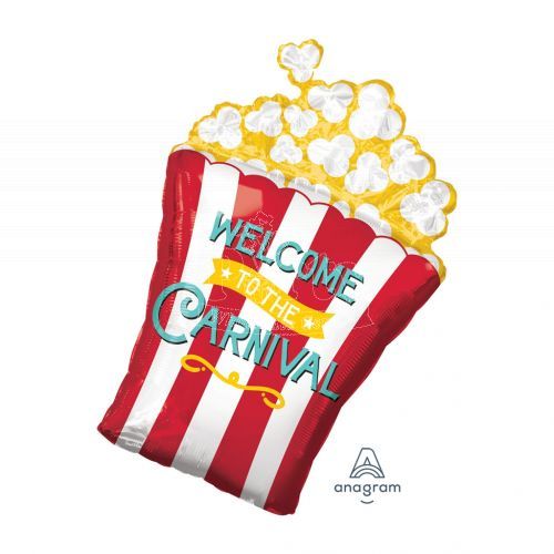 Carnival Popcorn Foil Balloon