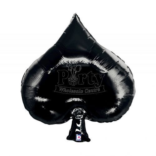 Casino Super Shape Spade Foil Balloon