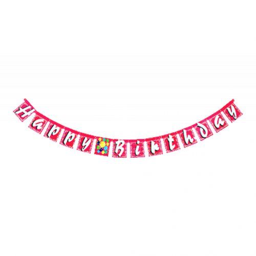 Happy Birthday Banner (Pink)