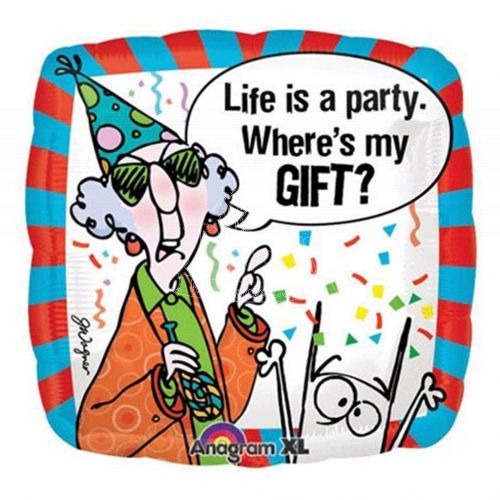 Maxine Where's My Gift? Humour Foil Balloon