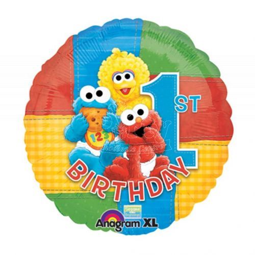 Sesame Street Balloon 1st Foil Balloon