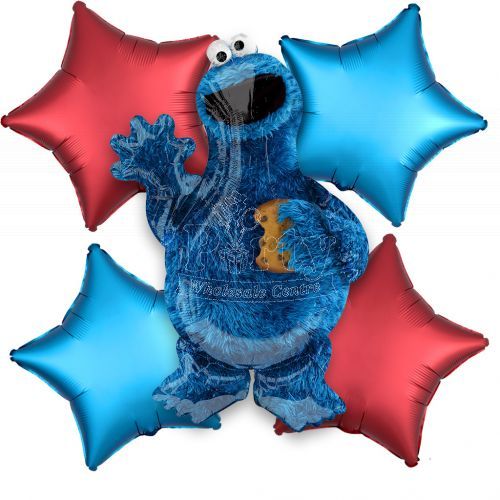 Sesame Street Cookie Monster Balloon Bouquet