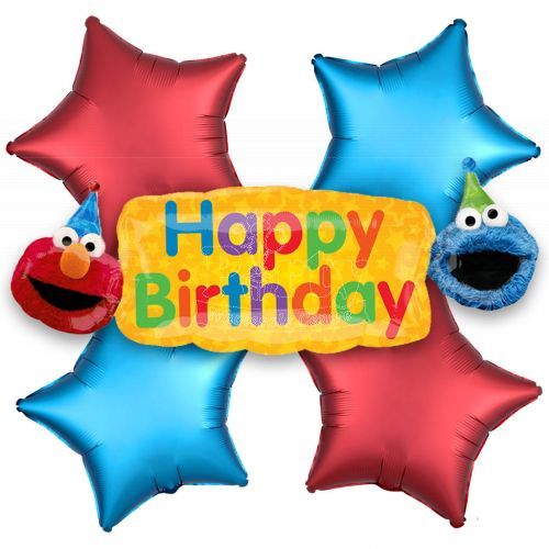 Sesame Street Happy Birthday Balloon Bouquet