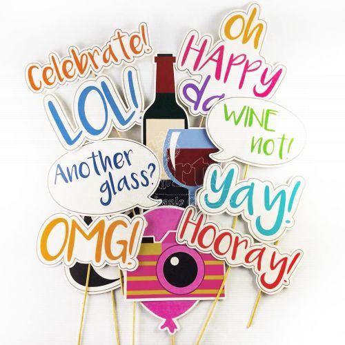 Wine Birthday Photo Props