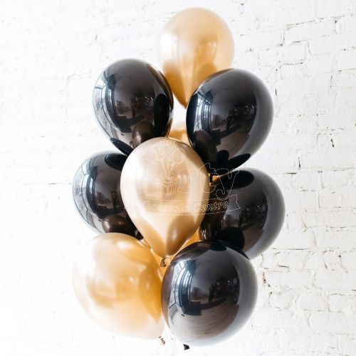 Chrome Balloon Gold Black