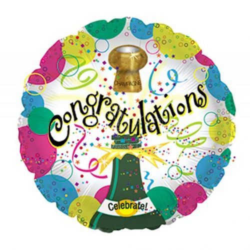 Congrats Champagne Foil Balloon