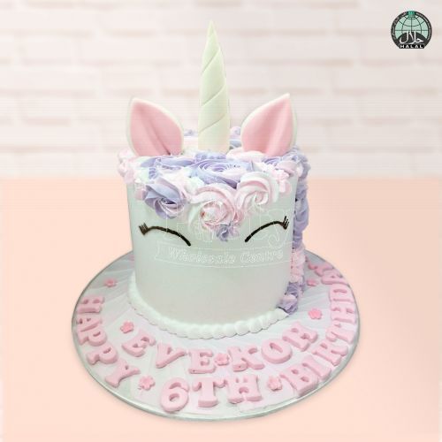 Unicorn Lilac Birthday Cake