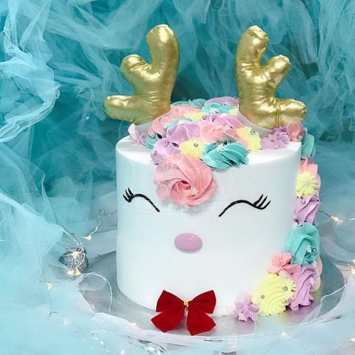 Christmas Jolly Reindeer Cake