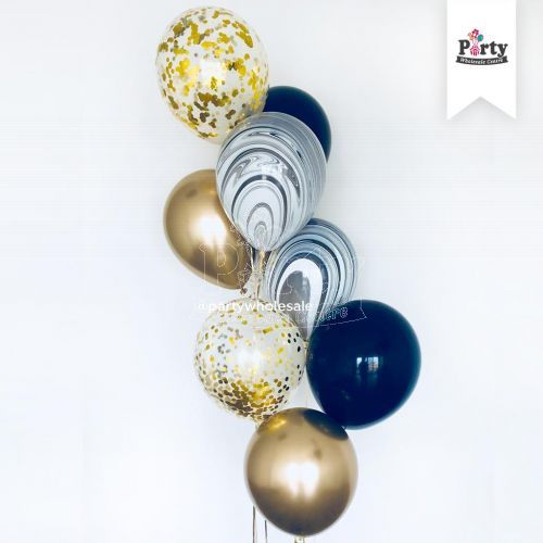 Gold Confetti Marble Balloon Party Wholesale Singapore