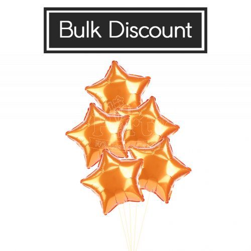 Bulk Discount Orange Star Balloon Party Wholesale