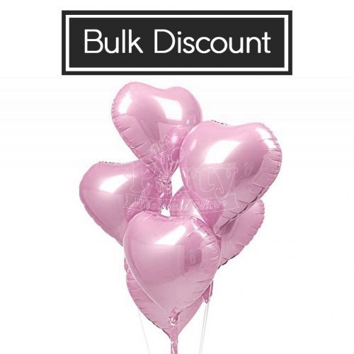 Bulk Discount Pink Heart Foil Balloon Singapore