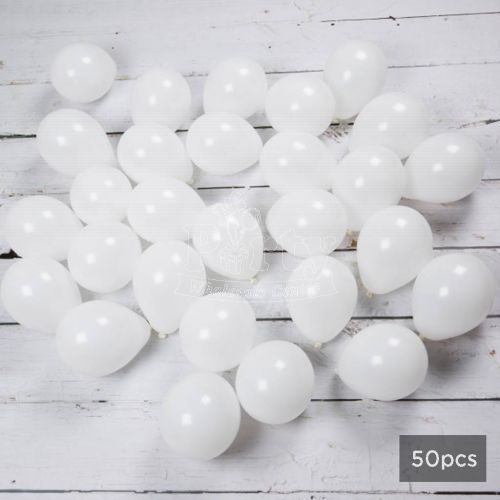 Mini White Latex Balloon
