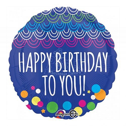 Happy Birthday to You Wave Balloon 18inch