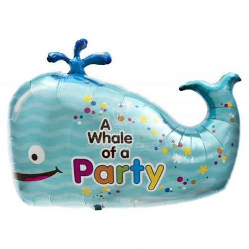 Whale Party Under The Sea Foil Balloon
