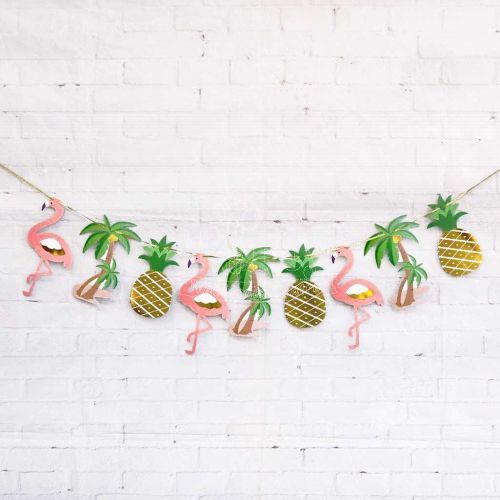 Aloha Flamingo Pineapple Bunting Party Supplies Singapore