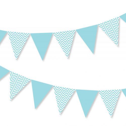 Blue Triangle Bunting Banner Party Wholesale Singapore