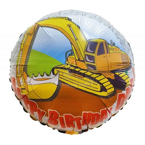 Happy Birthday Dad Construction Foil Balloon Singapore